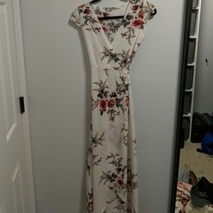 Floral wrap dress